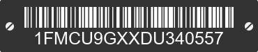 2013 FORD Escape 1FMCU9GXXDU340557 VIN decoded