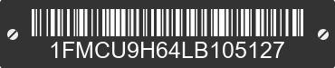 2020 FORD Escape 1FMCU9H64LB105127 VIN decoded