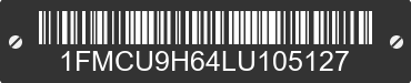 2020 FORD Escape 1FMCU9H64LU105127 VIN decoded
