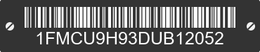 2013 FORD Escape 1FMCU9H93DUB12052 VIN decoded