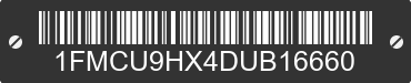 2013 FORD Escape 1FMCU9HX4DUB16660 VIN decoded
