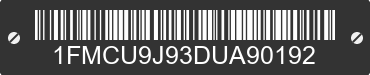 2013 FORD Escape 1FMCU9J93DUA90192 VIN decoded
