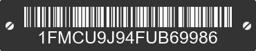2015 FORD Escape 1FMCU9J94FUB69986 VIN decoded