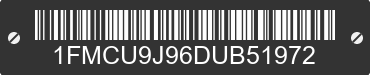 2013 FORD Escape 1FMCU9J96DUB51972 VIN decoded