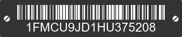 2017 FORD Escape 1FMCU9JD1HU375208 VIN decoded