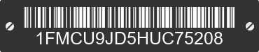 2017 FORD Escape 1FMCU9JD5HUC75208 VIN decoded