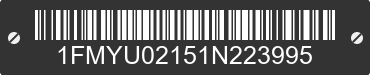 2001 FORD Escape 1FMYU02151N223995 VIN decoded