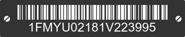 2001 FORD Escape 1FMYU02181V223995 VIN decoded