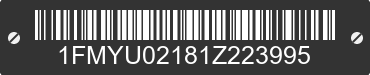 2001 FORD Escape 1FMYU02181Z223995 VIN decoded