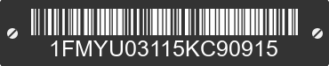 2005 FORD Escape 1FMYU03115KC90915 VIN decoded