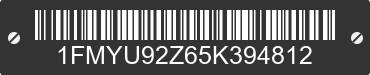 2005 FORD Escape 1FMYU92Z65K394812 VIN decoded