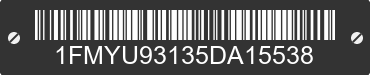 2005 FORD Escape 1FMYU93135DA15538 VIN decoded