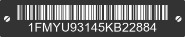 2005 FORD Escape 1FMYU93145KB22884 VIN decoded