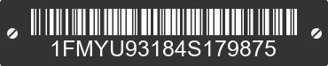 2004 FORD Escape 1FMYU93184S179875 VIN decoded