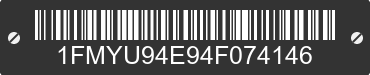 2004 FORD Escape 1FMYU94E94F074146 VIN decoded