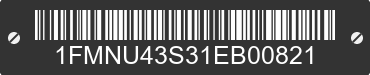 2001 FORD Excursion 1FMNU43S31EB00821 VIN decoded