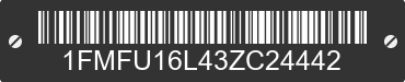 2003 FORD Expedition 1FMFU16L43ZC24442 VIN decoded