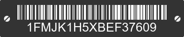 2011 FORD Expedition 1FMJK1H5XBEF37609 VIN decoded