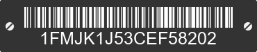 2012 FORD Expedition 1FMJK1J53CEF58202 VIN decoded