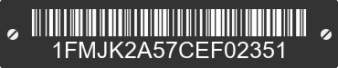 2012 FORD Expedition 1FMJK2A57CEF02351 VIN decoded