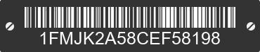 2012 FORD Expedition 1FMJK2A58CEF58198 VIN decoded