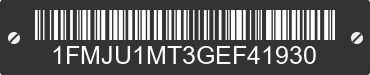 2016 FORD Expedition 1FMJU1MT3GEF41930 VIN decoded