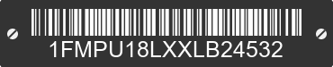 1999 FORD Expedition 1FMPU18LXXLB24532 VIN decoded