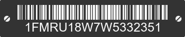 1998 FORD Expedition 1FMRU18W7W5332351 VIN decoded