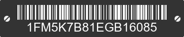 2014 FORD Explorer 1FM5K7B81EGB16085 VIN decoded