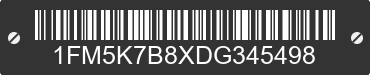2013 FORD Explorer 1FM5K7B8XDG345498 VIN decoded