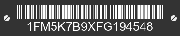 2015 FORD Explorer 1FM5K7B9XFG194548 VIN decoded