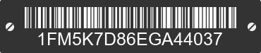 2014 FORD Explorer 1FM5K7D86EGA44037 VIN decoded