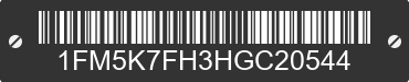 2017 FORD Explorer 1FM5K7FH3HGC20544 VIN decoded