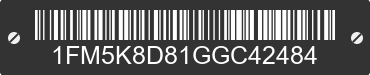 2016 FORD Explorer 1FM5K8D81GGC42484 VIN decoded