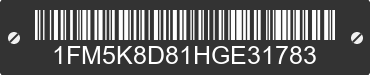 2017 FORD Explorer 1FM5K8D81HGE31783 VIN decoded