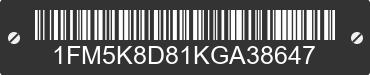 2019 FORD Explorer 1FM5K8D81KGA38647 VIN decoded