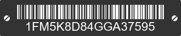 2016 FORD Explorer 1FM5K8D84GGA37595 VIN decoded