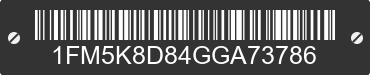 2016 FORD Explorer 1FM5K8D84GGA73786 VIN decoded