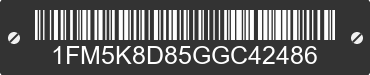 2016 FORD Explorer 1FM5K8D85GGC42486 VIN decoded