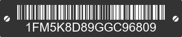 2016 FORD Explorer 1FM5K8D89GGC96809 VIN decoded