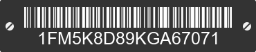 2019 FORD Explorer 1FM5K8D89KGA67071 VIN decoded