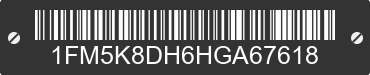 2017 FORD Explorer 1FM5K8DH6HGA67618 VIN decoded