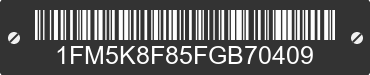 2015 FORD Explorer 1FM5K8F85FGB70409 VIN decoded
