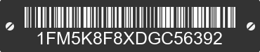 2013 FORD Explorer 1FM5K8F8XDGC56392 VIN decoded