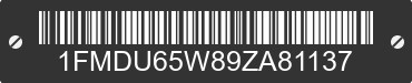 2009 FORD Explorer 1FMDU65W89ZA81137 VIN decoded
