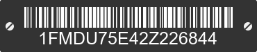 2002 FORD Explorer 1FMDU75E42Z226844 VIN decoded