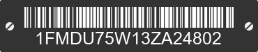 2003 FORD Explorer 1FMDU75W13ZA24802 VIN decoded
