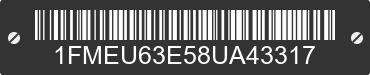 2008 FORD Explorer 1FMEU63E58UA43317 VIN decoded