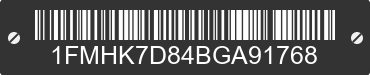 2011 FORD Explorer 1FMHK7D84BGA91768 VIN decoded