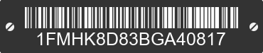 2011 FORD Explorer 1FMHK8D83BGA40817 VIN decoded